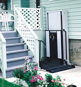 lift installed in a patio